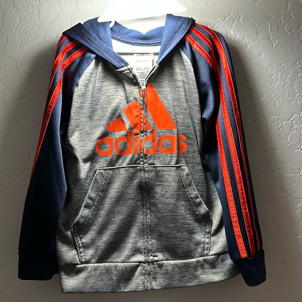 Boys Size 6 Adidas Zipper Hoodie & Pants Set